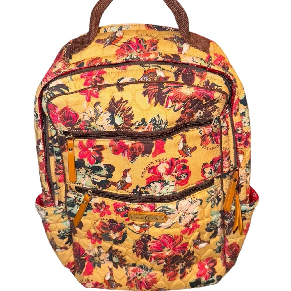 Nicole Lee Multicolor Floral Backpack